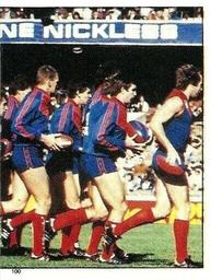 1983 Scanlens VFL Stickers #100 Melbourne Team Front
